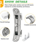 Washer Door Hinge With Bushings and Door Striker Kit Replacement Fits Frigidaire Electrolux Kenmore Crosley Front Load Washers Replaces 1191162 AP3886714 PS1152380, stainless steel hinge