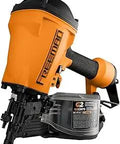 Second Generation Pneumatic 15 Degree 3 Inch Coil Framing Nailer With Adjustable Belt Hook And One Quarter Inch NPT Air Connector