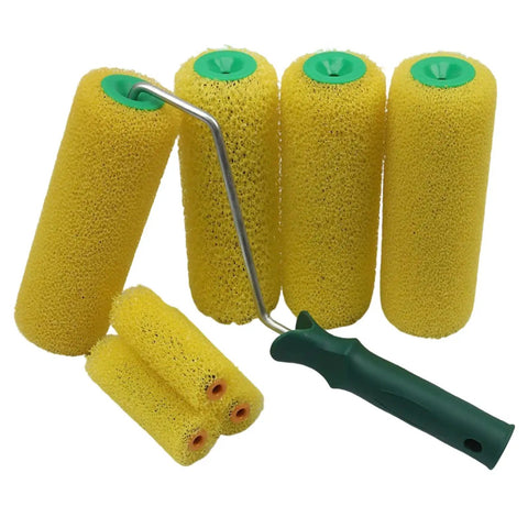 Pro Level Polyurethane Sponge Paint Roller Covers 10 Pack For Ultra Smooth Textured Walls Water Based And Oil Based Paints Hardcore Refills.