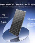 320W Monocrystalline Solar Panels 2 Pack For 12 24V Off Grid Systems Rooftop Home RV Boat High Efficiency 25 Percent Cells