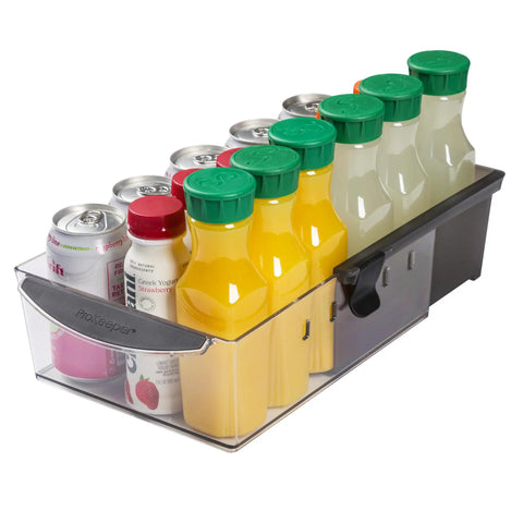 Expandable Pantry And Refrigerator Storage Bins With Locking Tabs Modular Organizers For Fridge Or Pantry Adjustable Length To Fit Shelves