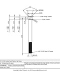 Pro Grade 2 Titanium Socket Head Cap Screws Three Eighths Sixteen By Four Inch Unc Threaded Fasteners technical drawing with dimensions.
