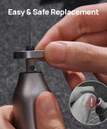 Easy replacement of the jigsaw blade using Hardcore Eight Piece Saw Blade Set Fits Neosander Sander.
