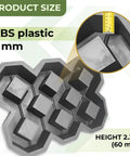 Concrete Paver Mold For Grass Pavers And Garden Walkways ABS 4mm Pathmaker Form for patio tiles, shown in close-up view