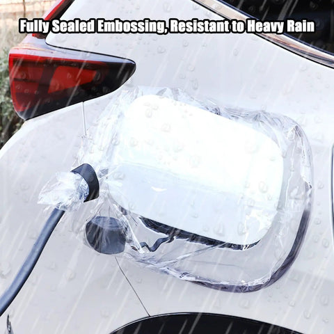 Grip Tight Magnetic EV Charger Cover For Cadillac Optiq 2025 To 2026 Snap Right On Weatherproof Port Protector with rain resistance.