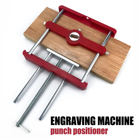 Precision Woodworking Mortise And Tenon Jig With Self Centering Loose Tenon Doweling Kit and Punch Locator on wood surface.