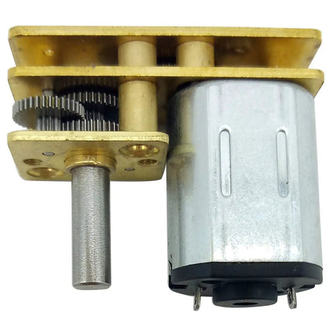 Mini N20 DC Gear Motor for DIY Projects, Adjustable Speed and Reversible Direction, 3V, 6V, 12V Compatible, shown close-up