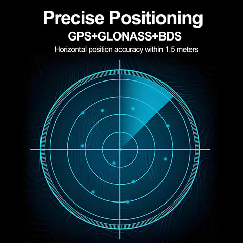Radar image highlighting precise positioning for High Speed GPS Module With QMC5883L Compass For Drone Racing with GPS+GLONASS+BDS.