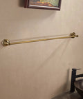 Brass Bathroom Accessories Set With Adjustable Towel Bar From 16.53 To 28.42 Inches Vintage Brushed Brass Wall Mounted Bath Hardware Kit