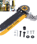 Beast Mode 12 Inch Beam Cutter Attachment For 7.25 Inch Saws And Circular Saw Chainsaw Setup displayed with accessories.