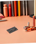 Vintage Bronze Cabinet Hinges With Screws For Wooden Boxes on desk with colorful pens
