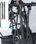 Aluminum Alloy Link Rod 313mm Upgrade Kit For 1 Tenth Scale RC Crawler Axial SCX10 II Wheelbase installation shown
