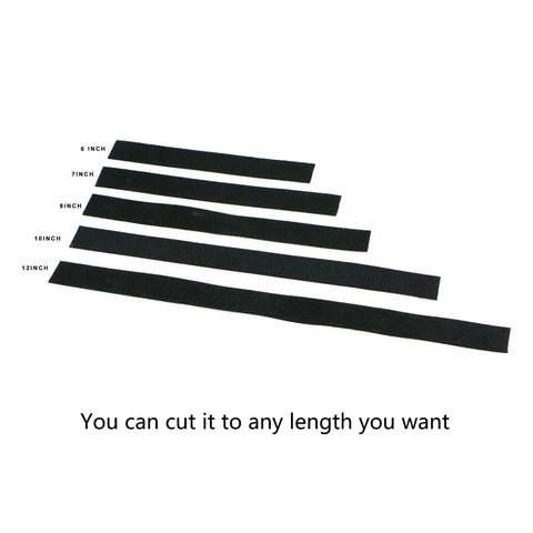 Reusable Cable Tie Tape Three Quarters Inch Double Sided Hook Roll for Cable Management and Bundling, 25 Yard Length, Black, Tidy Up Messy Cables For Any Job