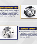 Front Wheel Bearing And Hub Assembly 513272 Direct Fit For Jeep Wrangler 2007 2008 2009 2010 Front Position With 5 Lug And ABS Replacement showcasing product details