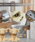 Adorable Highland Cow Toilet Bolt Covers Set Of Two Decorative Bathroom Screw Caps That Straight Up Hide Rusty Floor Mounts Easy Premium Painted Ceramic Install Brown on display near toilet.