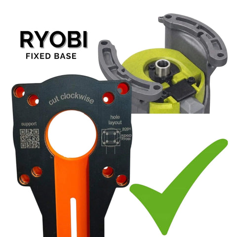 Circle Cutting Jig For Trim Routers, Adjustable Radius From 1.6 Inches To 37 Inches, universal fit on Ryobi fixed base