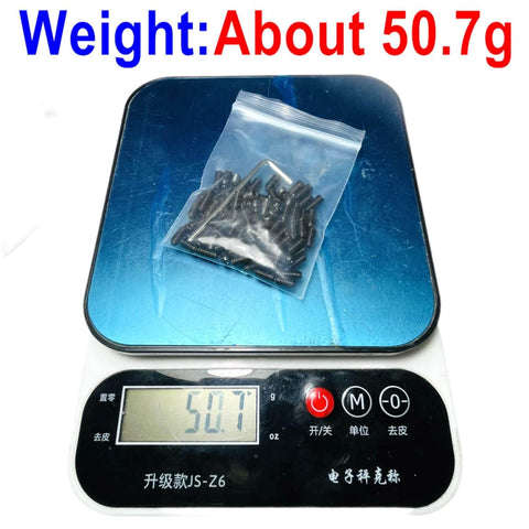 Bag of 100 Pcs M4 X 8mm Stainless Steel Hex Socket Set Screws Grub Screws With Beefy Allen Head Built To Last on a scale