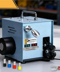 Electric Cold Press Terminal Crimper Machine With Interchangeable Die Sets For Fast One Second Wiring And Continuous Crimping Operations To Boost Electrical Project Productivity with various die sets.
