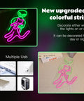 Car Neon Sign LED Neon Light For Bedroom And Bar, 17 By 13 Inches Acrylic Wall Decor, alien theme, USB powered