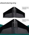 External Motor Hydrofoil Upgrade Kit for planing with double leaves shown in small for under 40 HP and large for over 50 HP