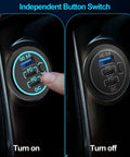 Heavy Duty 12V USB C Charger With PD 20W And 18W QC3 Waterproof Power Outlet with independent button switch on and off