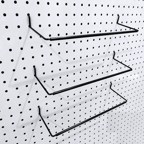 Extendable Pegboard Paper Towel Holder For Workshop And Home Adjustable From 11 To 14 Inches All Steel Pegboard Hook With Sleek Satin Finish Keeps Paper Towels Handy In Garage Kitchen Laundry Room And Bathroom