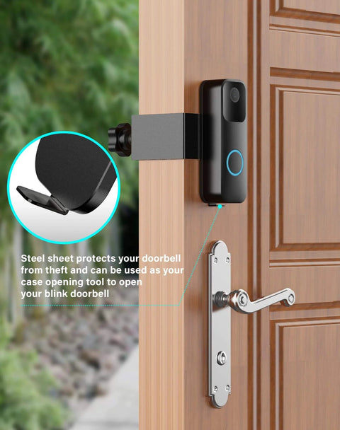 Heavy Duty Full Metal Anti Theft Video Doorbell Mount For First Generation Doorbells Not For Second Gen No Drilling Quick Install