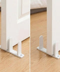 Four Pack Sliding Closet Door Floor Guide Set Built To Last With Universal ABS Bottom Guides Fit One And Three Eighths Inch Doors mounted on floor