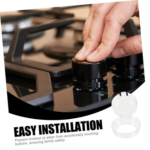 Kid Proof Gas Stove Knob Safety Covers Easy Install Multi Function Appliance Guard shown on induction stove knob