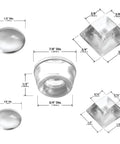 Heavy Duty Clear Silicone Bumper Pads With Sweet Sticky Backing And Quiet Dampening Rubber Feet For Furniture Drawers Kitchen Counters And Home Electronics No Sweat Setup Always, different sizes and shapes.