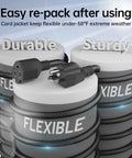 Two Pack 3 Foot Outdoor Extension Cords 16 AWG SJTW Weatherproof 13 Amp 1625 Watt ETL Listed Beefy Heavy Duty Flexible 3 Prong Power Cables NEMA 5P To NEMA 5R For Lawn Yard And Office