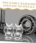 Stainless Steel Bearing Pulleys For Sliding Doors Set Of Two Heavy Duty Wire Rope Wheels Industrial Track Rollers