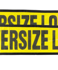 Two Pack 18x84 Oversize Load Sign for Trucks with Bungee Cord and Hook, Stretch Cord Mesh Banner for Escort Vehicles, Cars, and Flatbed Trailers, Heavy Duty Safety Warning Sign