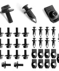 35Pcs Engine Under Cover Splash Shield Bolts Screws And Bumper Clips Kit With Extruded U Nuts For Nissan 350Z 370Z Infiniti G35 G37 EX35 FX35 FX45 Replacement Includes 15 Bolts 10 U Nuts And 10 Clips