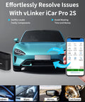 Bluetooth OBD2 Diagnostic Adapter For iOS Android And Windows Read And Clear Check Engine Codes Real Time Performance Data And Logger
