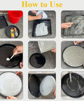 How to use Four Size Round Stepping Stone Molds For Concrete And Cement Garden Walkways with reusable plastic paver molds