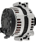 BMW X5 Alternator Replacement 12V 183 Amp OE 11362N Direct Fit For 2007 2008 2009 2010 Models Beefed Up Charging System Part Easy Install Serious Power Upgrade silver aluminum alternator