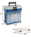 Durable 4 Drawer Tool Box Organizer With 19 Compartments For Camping Gear And Fishing Tackle, Heavy Duty Storage Chest
