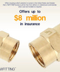 Seven Hundred Piece Bulk Bundle Of Quarter Inch Female Npt Brass Pipe Couplings For Water And Fuel Lines Featuring Straight Up Solid Lead Free Construction And No Nonsense Heavy Duty Industrial Grip showing two brass couplings.