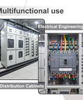 Multifunctional use of One Thousand Pieces Of 22 Awg Wire Ferrule Connectors In Matte Gray Finish Offering Tight Grip Crimp Ends That Lock Down Strands For Hella Reliable Electrical Work And No Fuss Assembly in electrical distribution cabinets.