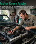 Mechanic using Half Inch Flexible Shaft Extension Bar For Impact Wrench And Ratchet in car engine repair
