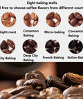 Different coffee beans showcasing flavors like Light Roast and French Baking for Next Level Automatic Home Coffee Bean Roaster.