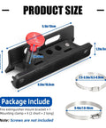Rugged Aluminum Fire Extinguisher Mount Bracket Kit With Quick Release for Jeep Wrangler TJ JK JL JKU Polaris RZR installed