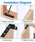 Installation diagram steps for Four Pack Concealed Pivot Door Hinges Delivering 360 Degree Rotation And Bulletproof Stainless Steel Build.