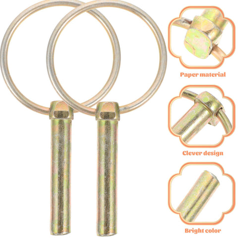 Galvanized Heavy Duty Lynch Pins With Rings Locking Trailer Pins For Farm Tractors Trailers And Mowers 10x50mm Fastener Assortment Kit