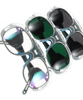 Badass Impact Resistant Welding Safety Goggles 3 Piece Set In Black Gray Shades For Arc Welding Dust Splash Defense Solid Industrial Eye Shield Gear For Tradesmen And Hobbyists showing three pairs of goggles with different lens shades.