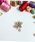 150 Pcs Miniature Alloy Buckles For Doll Clothes Shoes Belts Quick Release Metal Fasteners with sewing threads and tools