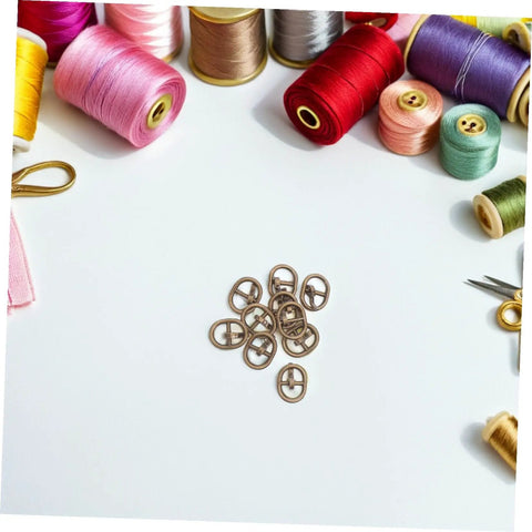 150 Pcs Miniature Alloy Buckles For Doll Clothes Shoes Belts Quick Release Metal Fasteners with sewing threads and tools