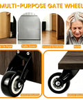 Heavy Duty 2 Inch Anti Sag Gate Wheel Set Of 4 on vertical and bottom mount options for improving gate movement.