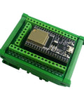 DIN Rail ESP32 Expansion Board 30 38 Pin For 35mm Rail Mount Industrial IoT Controller tool-free green terminal block